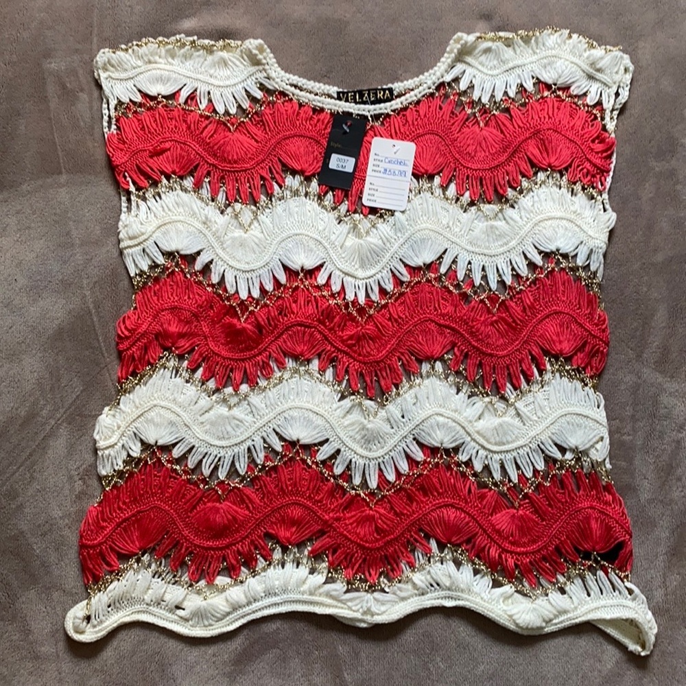 NEW Velzera ivory / off-white top, size S/M